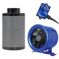Hyper Fan 6" Inch and Black Ops 6" x 16 " Carbon Filter Combo Package Kit - B019Y7PW4I